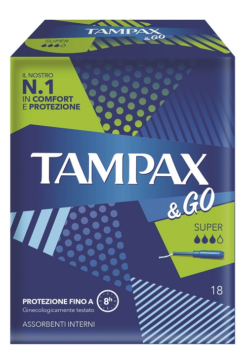 TAMPAX &GO SUPER 18 PEZZI - Farmacia Murachelli Di Putelli dr. Giovanni