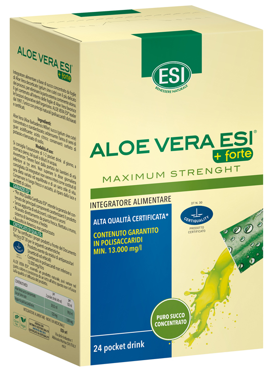 ESI ALOE VERA SUCCO + FORTE 24 POCKET DRINK - Farmacia Murachelli Di Putelli dr. Giovanni
