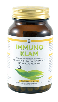 IMMUNO KLAM COLOSTRO DI CAPRA KLAMATH 60 CAPSULE VEGETALI - Farmacia Murachelli Di Putelli dr. Giovanni