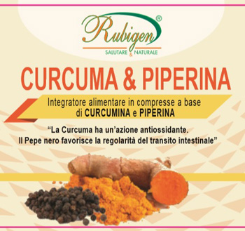 CURCUMA & PIPERINA RUBIGEN 120 COMPRESSE DA 500 MG - Farmacia Murachelli Di Putelli dr. Giovanni