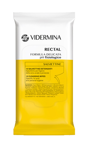 VIDERMINA RECTAL SALVIETTINE 15 PEZZI - Farmacia Murachelli Di Putelli dr. Giovanni