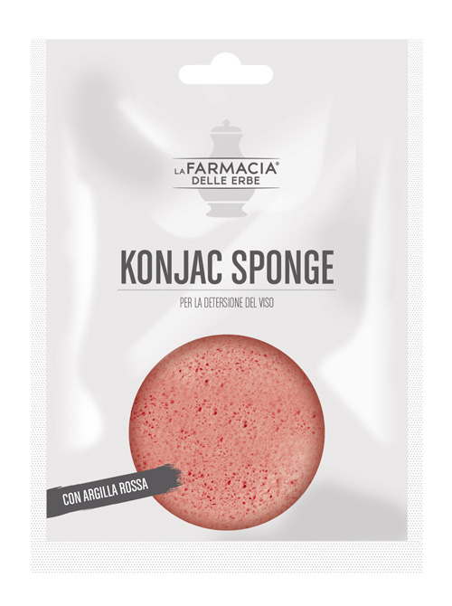 FDE KONJAC SPONGE ARGILLA ROSSA 1 PEZZO - Farmacia Murachelli Di Putelli dr. Giovanni