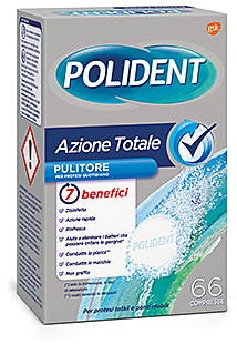POLIDENT AZIONE TOTALE 66 COMPRESSE PULITORE PER PROTESI QUOTIDIANO - Farmacia Murachelli Di Putelli dr. Giovanni