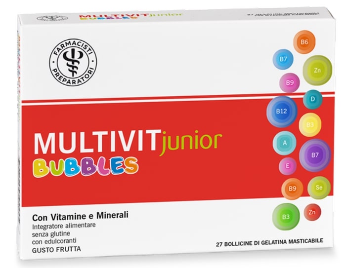 LFP MULTIVIT JR BUBBLES 27 GEL - Farmacia Murachelli Di Putelli dr. Giovanni
