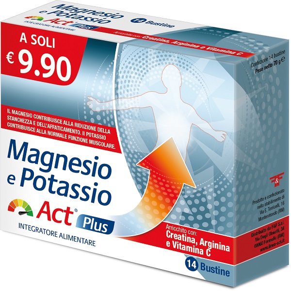 MAGNESIO E POTASSIO ACT PLUS 14 BUSTINE - Farmacia Murachelli Di Putelli dr. Giovanni