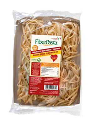 FIBERPASTA TAGLIATELLE SENZA UOVO BASSO CONTENUTO GLICEMICO  250 G - Farmacia Murachelli Di Putelli dr. Giovanni