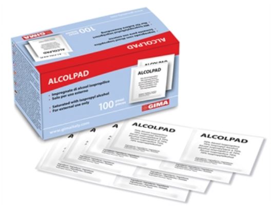 ALCOLPAD 70% ALCOOL ISOPROPILICO 100 PEZZI - Farmacia Murachelli Di Putelli dr. Giovanni
