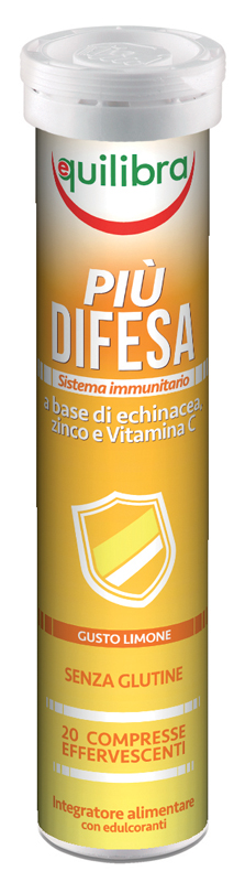 PIU' DIFESA GUSTO LIMONE 20 COMPRESSE EFFERVESCENTI - Farmacia Murachelli Di Putelli dr. Giovanni