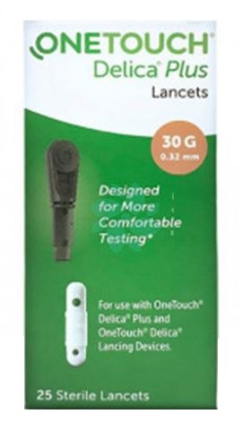 LANCETTE PUNGIDITO ONETOUCH DELICA PLUS 25 PEZZI - Farmacia Murachelli Di Putelli dr. Giovanni