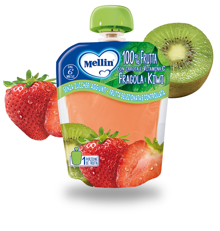 MELLIN POUCH FRAGOLA KIWI 90 G - Farmacia Murachelli Di Putelli dr. Giovanni