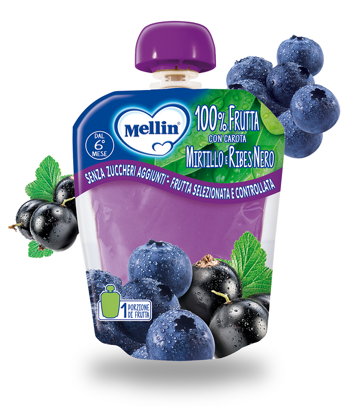 MELLIN POUCH MIRTILLO/RIBES 90 G - Farmacia Murachelli Di Putelli dr. Giovanni