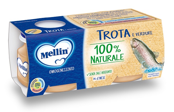 MELLIN OMOGENEIZZATO DI TROTA E VERDURE 4 X 80 G - Farmacia Murachelli Di Putelli dr. Giovanni