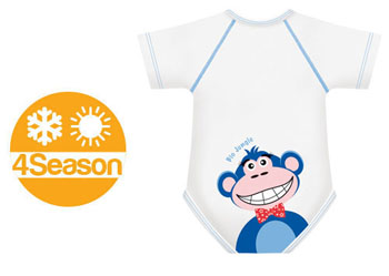 BODY 0/36M BIO COTTON 4SEASON SCIMMIA - Farmacia Murachelli Di Putelli dr. Giovanni