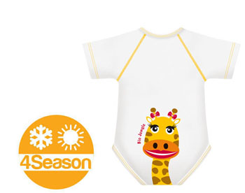 BODY 0/36M BIO COTTON 4SEASON GIRAFFA - Farmacia Murachelli Di Putelli dr. Giovanni