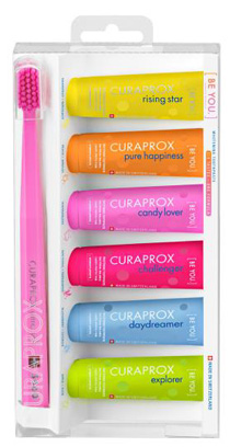 CURAPROX BE YOU MIXED SET 6 DENTIFRICI DA 10 ML + 1 SPAZZOLINO CS 5460 - Farmacia Murachelli Di Putelli dr. Giovanni