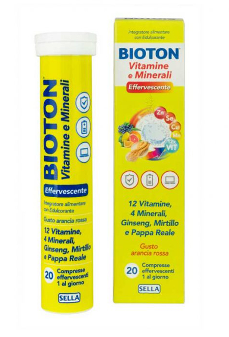 BIOTON VITAMINE E MINEALI 20 COMPRESSE EFFERVESCENTI - Farmacia Murachelli Di Putelli dr. Giovanni