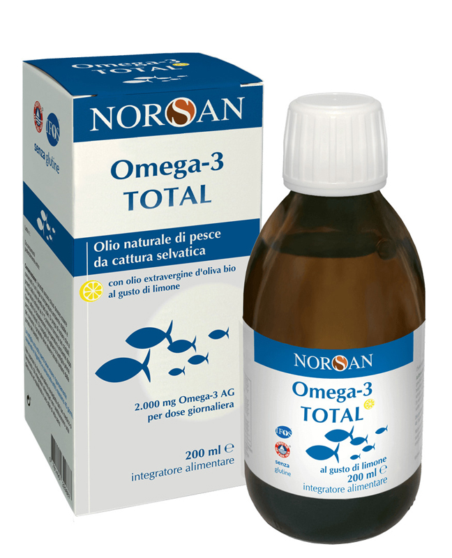 NORSAN OMEGA 3 TOTAL 200 ML GUSTO LIMONE - Farmacia Murachelli Di Putelli dr. Giovanni