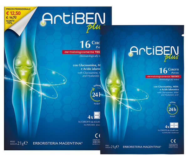 ARTIBEN PLUS CEROTTO 16 PEZZI - Farmacia Murachelli Di Putelli dr. Giovanni