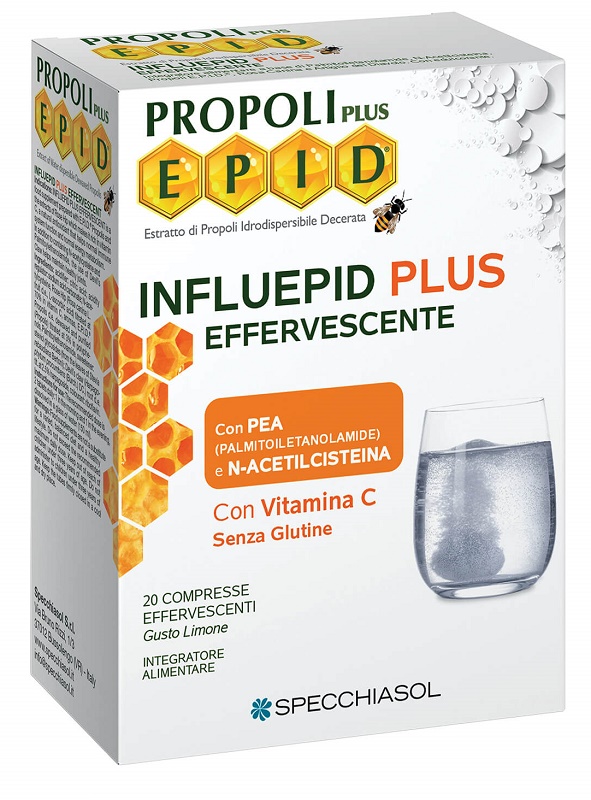INFLUEPID PLUS EFFERVESCENTE PEA 20 COMPRESSE - Farmacia Murachelli Di Putelli dr. Giovanni