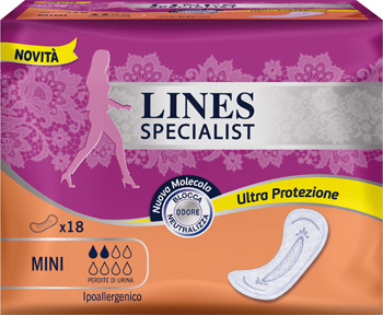 LINES SPECIALIST PANNOLONE MINI FARMA 18 PEZZI - Farmacia Murachelli Di Putelli dr. Giovanni