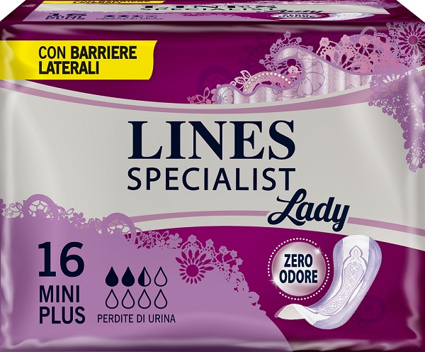 LINES SPECIALIST PANNOLONE MINI PLUS FARMA 16 PEZZI - Farmacia Murachelli Di Putelli dr. Giovanni