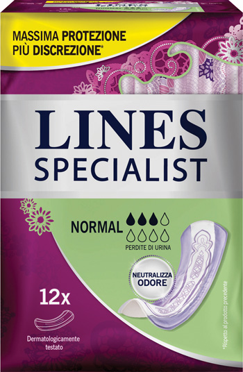 LINES SPECIALIST PANNOLONE NORMAL FARMA 12 PEZZI - Farmacia Murachelli Di Putelli dr. Giovanni