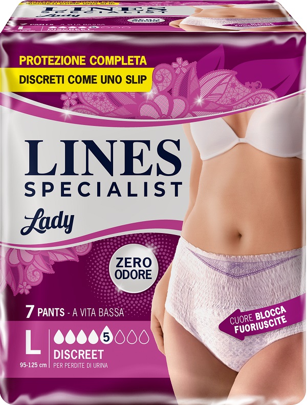 LINES SPECIALIST PANTS DISCREET L FARMA 7 PEZZI - Farmacia Murachelli Di Putelli dr. Giovanni