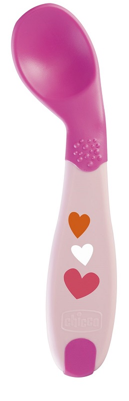 CHICCO CUCCHIAIO ANGOLATO 8M+ ROSA - Farmacia Murachelli Di Putelli dr. Giovanni