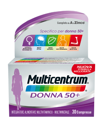 MULTICENTRUM DONNA 50+ 60 COMPRESSE - Farmacia Murachelli Di Putelli dr. Giovanni