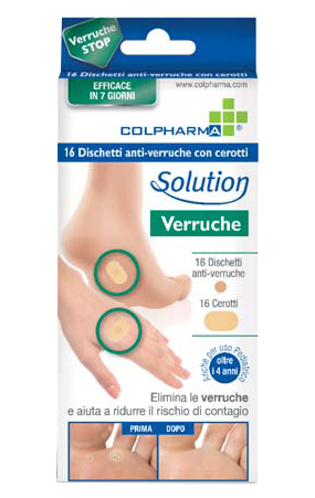 DISCHETTO ANTIVERRUCA CON CEROTTI COLPHARMA - Farmacia Murachelli Di Putelli dr. Giovanni