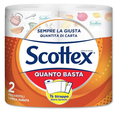 SCOTTEX QUANTO BASTA CARTA DA CUCINA 2 ROTOLI - Farmacia Murachelli Di Putelli dr. Giovanni