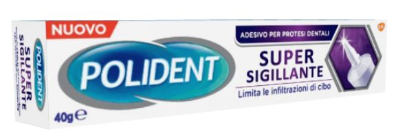 POLIDENT SUPER TENUTA+SIGILLANTE ADESIVO PROTESI DENTALE 40 G - Farmacia Murachelli Di Putelli dr. Giovanni