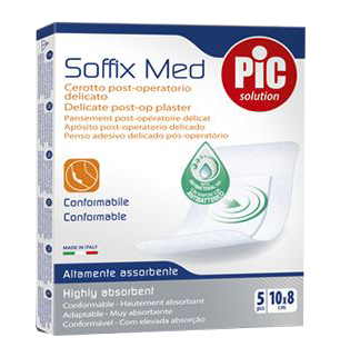 CEROTTO IN TNT ADESIVO CON COMPRESSA ASSORBENTE PIC SOFFIX MED 15X10 CM - Farmacia Murachelli Di Putelli dr. Giovanni