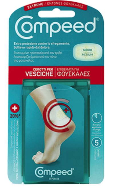 COMPEED CEROTTO PER VESCICHE TALLONE SPORT 5 PEZZI - Farmacia Murachelli Di Putelli dr. Giovanni