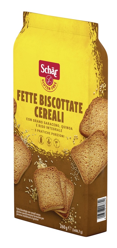 SCHAR FETTE BISCOTTATE CEREALI 3 PORZIONI DA 86,7 G - Farmacia Murachelli Di Putelli dr. Giovanni