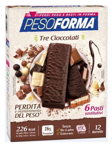 PESOFORMA BARR 3 CIOCCOLATI 372 G - Farmacia Murachelli Di Putelli dr. Giovanni