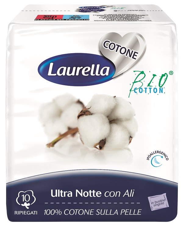 ASSORBENTE LAURELLA PER DONNA IN COTONE ULTRA ALI NOTTE 10 PEZZI - Farmacia Murachelli Di Putelli dr. Giovanni