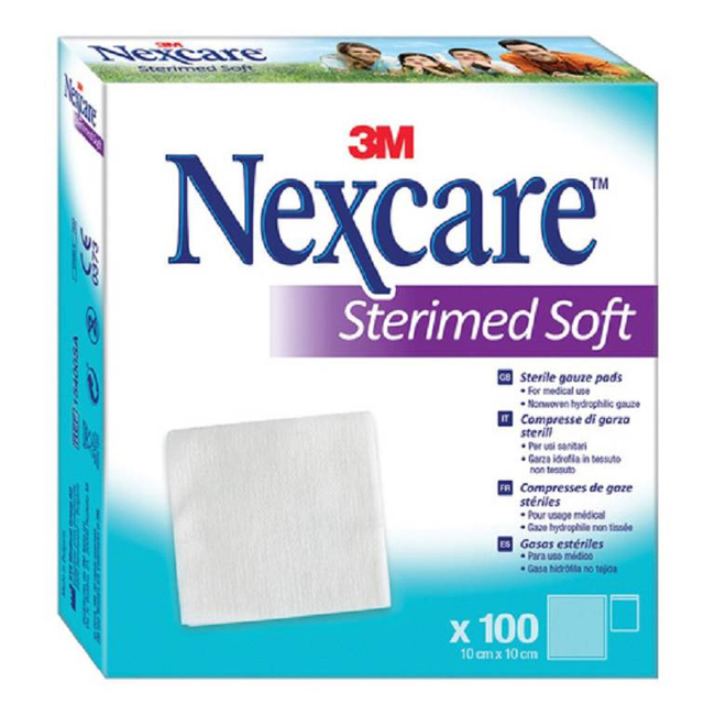 GARZA COMPRESSA STERIMED SOFT IN TESSUTO NON TESSUTO STERILE 10X10CM 100 PEZZI MULTILINGUAL - Farmacia Murachelli Di Putelli dr. Giovanni