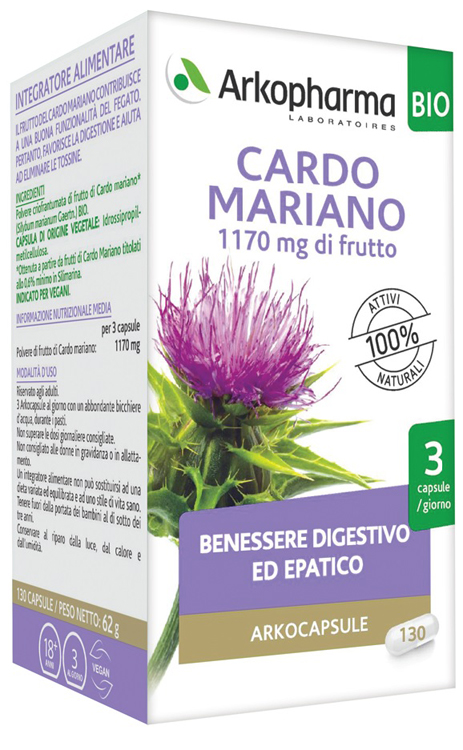 ARKO CAPSULE CARDO MARIANO BIO 130 CAPSULE - Farmacia Murachelli Di Putelli dr. Giovanni