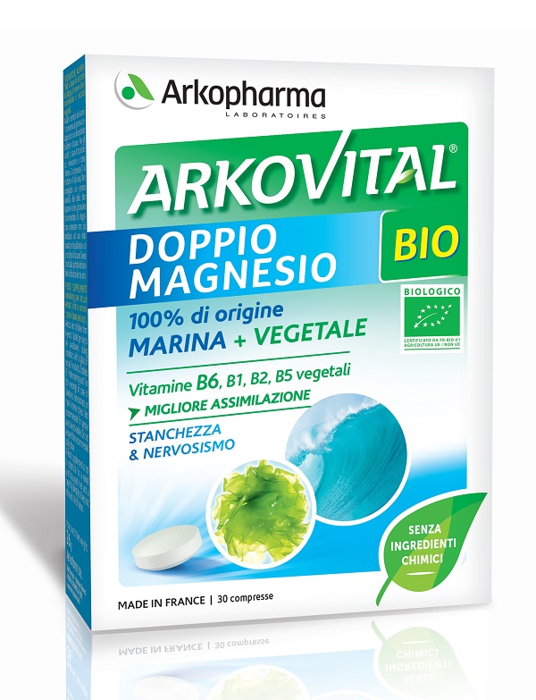 ARKOVITAL DOPPIO MAGNESIO BIO 30 COMPRESSE - Farmacia Murachelli Di Putelli dr. Giovanni