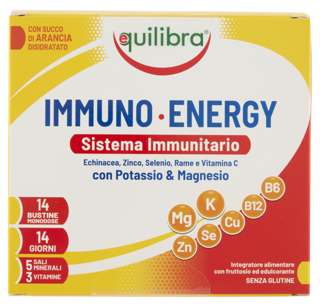 IMMUNO ENERGY SISTEMA IMMUNITARIO POTASSIO & MAGNESIO 14 BUSTINE MONODOSE - Farmacia Murachelli Di Putelli dr. Giovanni