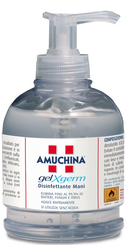AMUCHINA GEL X-GERM DISINFETTANTE MANI 250 ML - Farmacia Murachelli Di Putelli dr. Giovanni