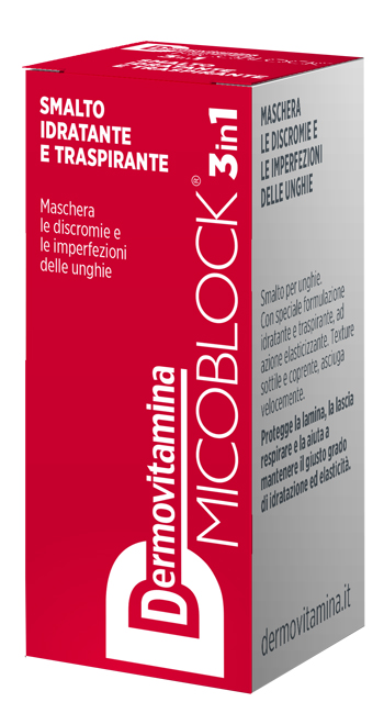 DERMOVITAMINA MICOBLOCK 3 IN 1 SMALTO IDRATANTE E TRASPIRANTE ROSSO 5 ML - Farmacia Murachelli Di Putelli dr. Giovanni