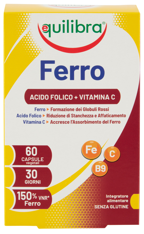 FERRO CON ACIDO FOLICO + VITAMINA C 60 CAPSULE - Farmacia Murachelli Di Putelli dr. Giovanni