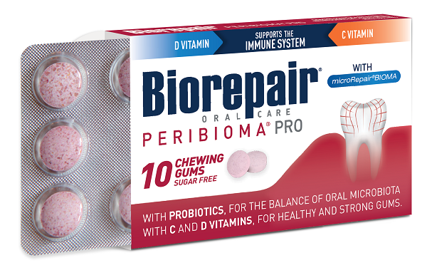 BIOREPAIR PERIBIOMA GOMME MASTICABILI 10 COMPRESSE DA 1,2 G - Farmacia Murachelli Di Putelli dr. Giovanni