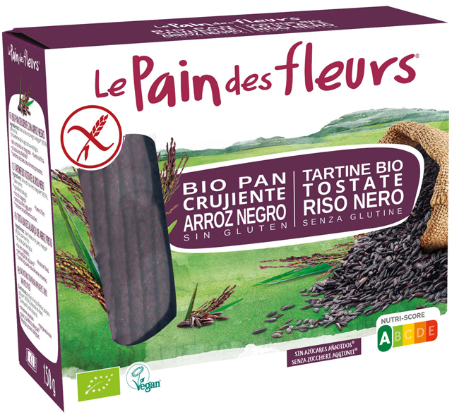 LE PAIN DES FLEURS TARTINE TOSTATE AL RISO NERO BIOLOGICHE 150 G - Farmacia Murachelli Di Putelli dr. Giovanni