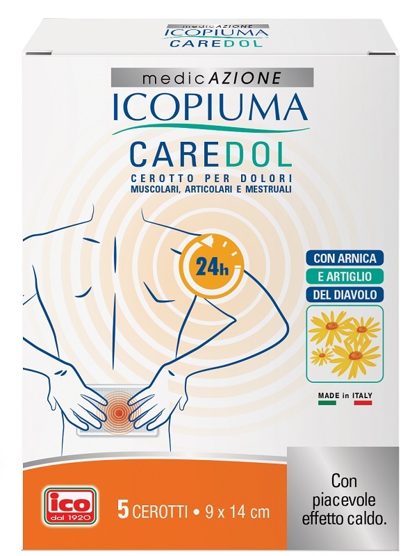 ICOPIUMA CAREDOL CEROTTO DOL RETTANGOLARE 5 PEZZI - Farmacia Murachelli Di Putelli dr. Giovanni