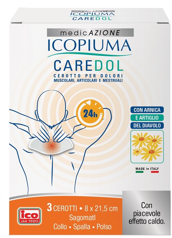 ICOPIUMA CAREDOL CEROTTO DOL COLLO-SPALLA-POLSO 3 PEZZI - Farmacia Murachelli Di Putelli dr. Giovanni