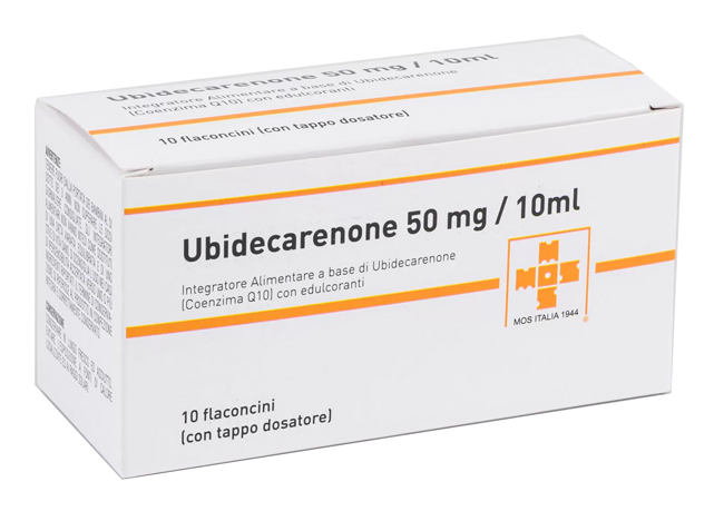 UBIDECARENONE 50MG/10ML POLVERE E SOLVENTE PER SOSPENSIONE ORALE 10 FLACONCINI - Farmacia Murachelli Di Putelli dr. Giovanni