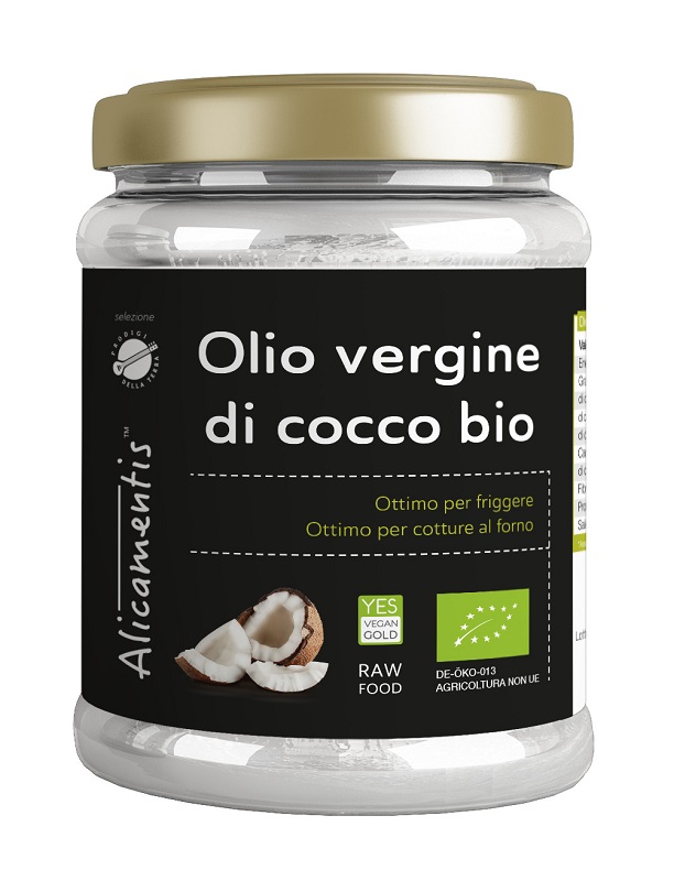 OLIO VERGINE DI COCCO BIO 500 ML ALICAMENTIS - Farmacia Murachelli Di Putelli dr. Giovanni